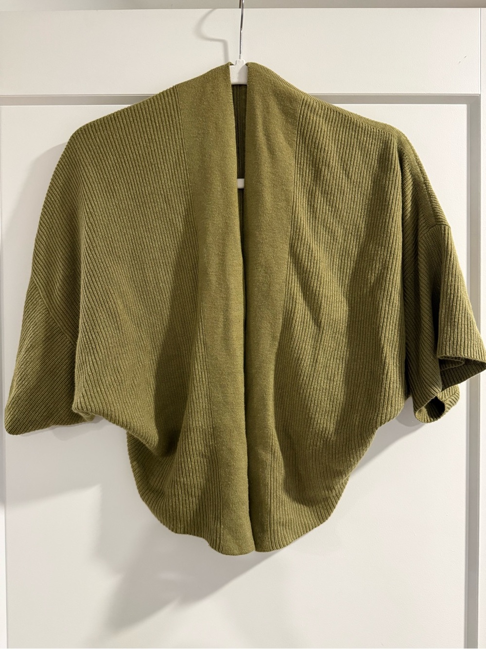 lululemon athletica Olive Ribbed Open-Front Cardigan
